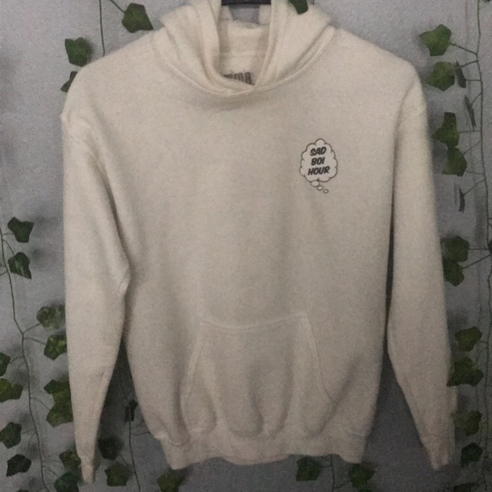 Emma Chamberlain Sad Boi Hour White Hoodie